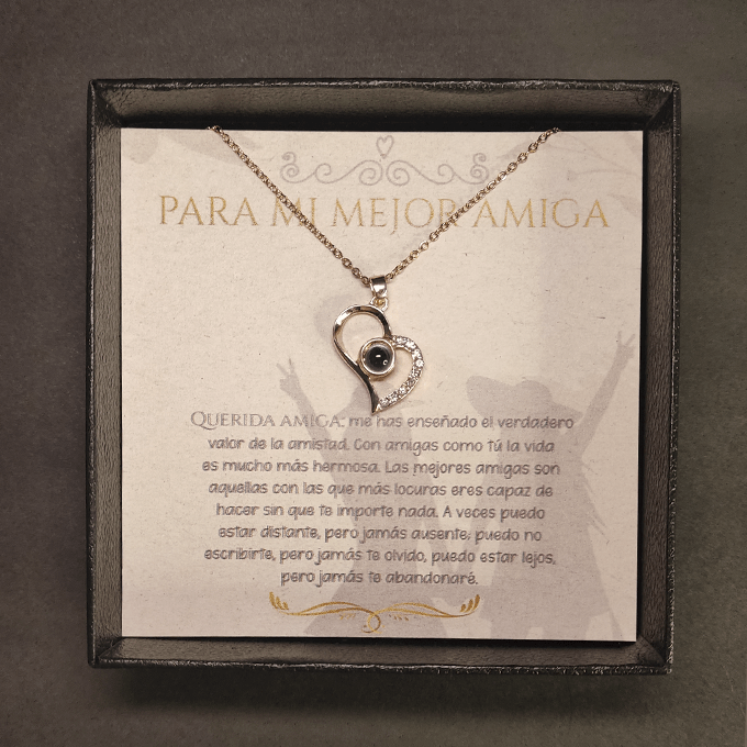 Collar para mi mejor amiga - regalo dedicatoria